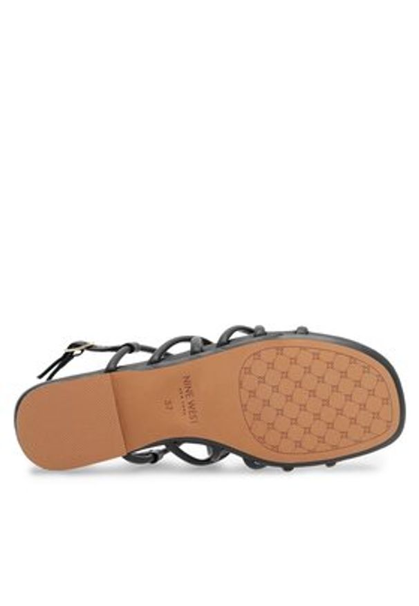 Nine West Sandały 123AL1737 Czarny. Kolor: czarny. Materiał: skóra