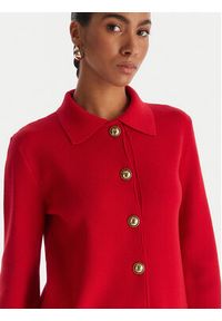 Luisa Spagnoli Sukienka dzianinowa Magilla 100109 Czerwony Regular Fit. Kolor: czerwony. Materiał: wełna #2