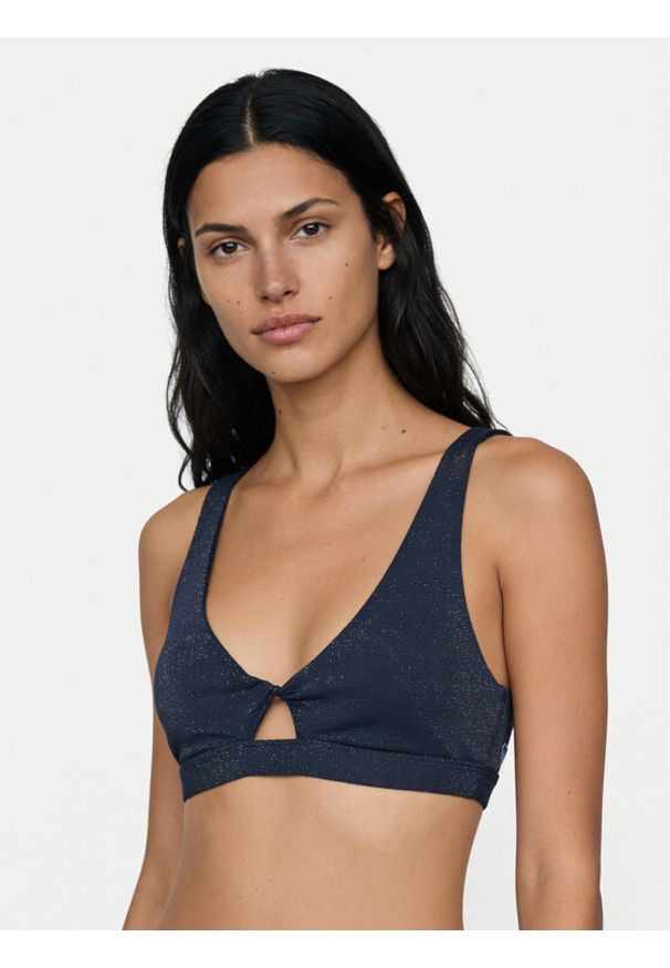 Roxy Góra od bikini Roxy Shine ERJX305683 Granatowy. Kolor: niebieski. Materiał: syntetyk