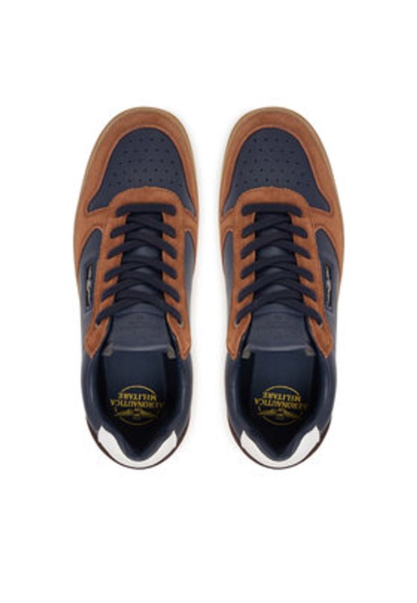 Aeronautica Militare Sneakersy 252SC0235UPL00244 Granatowy. Kolor: niebieski. Materiał: skóra