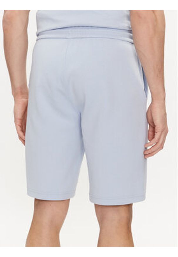 Calvin Klein Szorty sportowe Micro Logo K10K111208 Niebieski Regular Fit. Kolor: niebieski. Materiał: bawełna, syntetyk. Styl: sportowy
