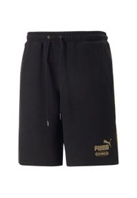 Czarne Szorty Puma King dla Mężczyzn - Komfort i Styl. Kolor: czarny. Materiał: materiał. Sport: fitness