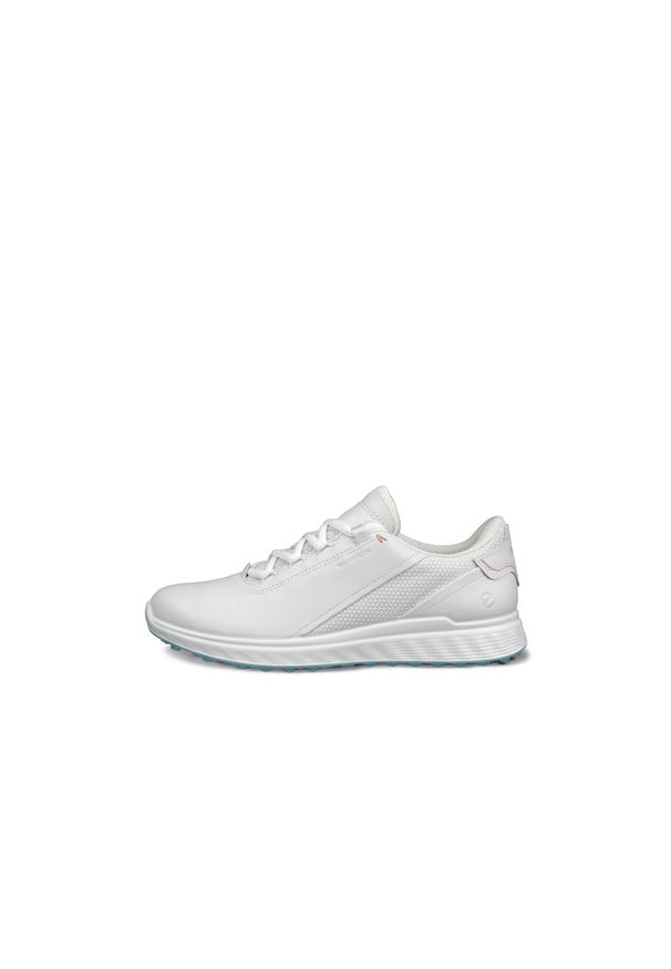 ecco - Damskie buty golfowe na sznurówki Ecco S-Three Casual. Okazja: na co dzień. Zapięcie: sznurówki. Kolor: biały. Sport: golf