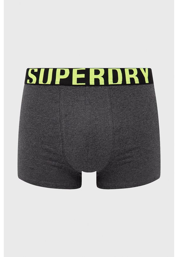 Superdry Bokserki (2-pack) męskie kolor szary. Kolor: szary. Materiał: bawełna