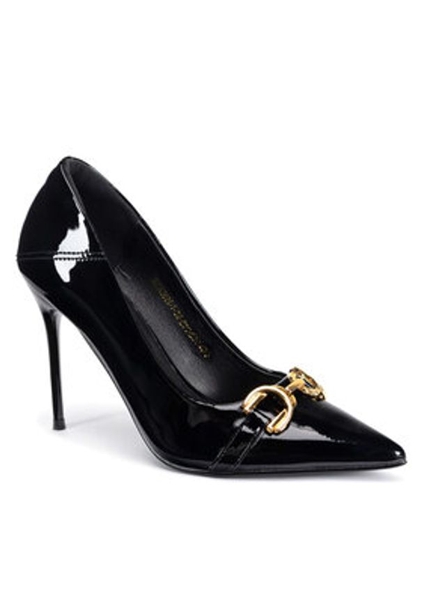 DeeZee Szpilki WFA3024-1 Czarny. Kolor: czarny. Materiał: skóra. Obcas: na szpilce