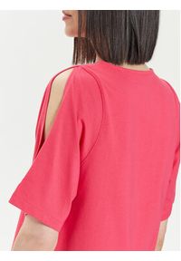 United Colors of Benetton - United Colors Of Benetton T-Shirt 3BL0D1078 Różowy Regular Fit. Kolor: różowy. Materiał: bawełna #4