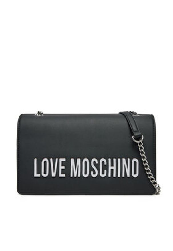 Love Moschino - LOVE MOSCHINO Torebka JC4192PP1MKD000B Czarny. Kolor: czarny. Materiał: skórzane