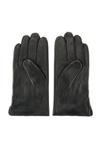 Wittchen - Ocieplane czarne rękawiczki męskie ze skóry naturalnej czarne. Kolor: czarny. Materiał: skóra. Sezon: zima. Styl: klasyczny #2