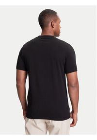 Karl Lagerfeld - KARL LAGERFELD T-Shirt 755042 553235 Czarny Regular Fit. Typ kołnierza: dekolt w karo. Kolor: czarny. Materiał: bawełna #4