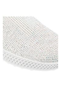 Białe Półbuty S.Barski Modne Sportowe Obuwie Damskie. Okazja: na spacer, na co dzień. Kolor: biały. Materiał: materiał. Szerokość cholewki: normalna. Obcas: na obcasie. Styl: sportowy. Wysokość obcasa: niski #2