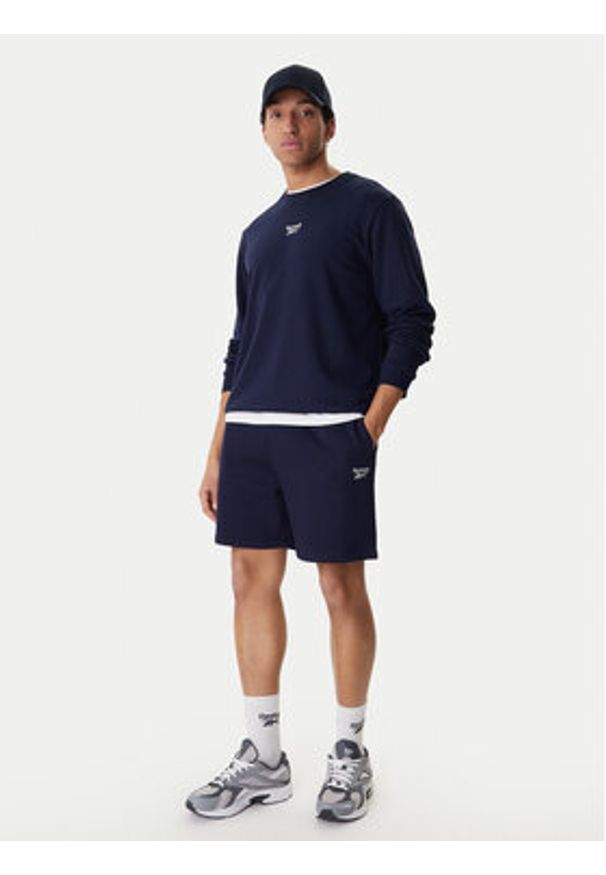 Reebok Szorty sportowe Bazunu RK25558CCM Granatowy Regular Fit. Kolor: niebieski. Materiał: bawełna, syntetyk. Styl: sportowy