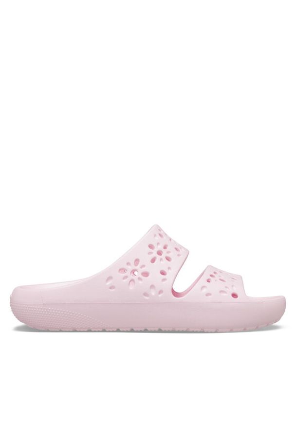 Crocs Klapki Classic Floral Cutout Sandal 210966 Różowy. Kolor: różowy