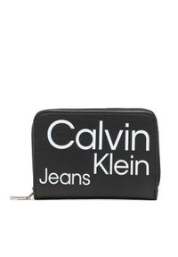 Mały Portfel Damski Calvin Klein Jeans. Kolor: czarny