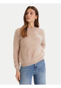 ViCOLO Sweter 22066F Beżowy Regular Fit. Kolor: beżowy. Materiał: kaszmir