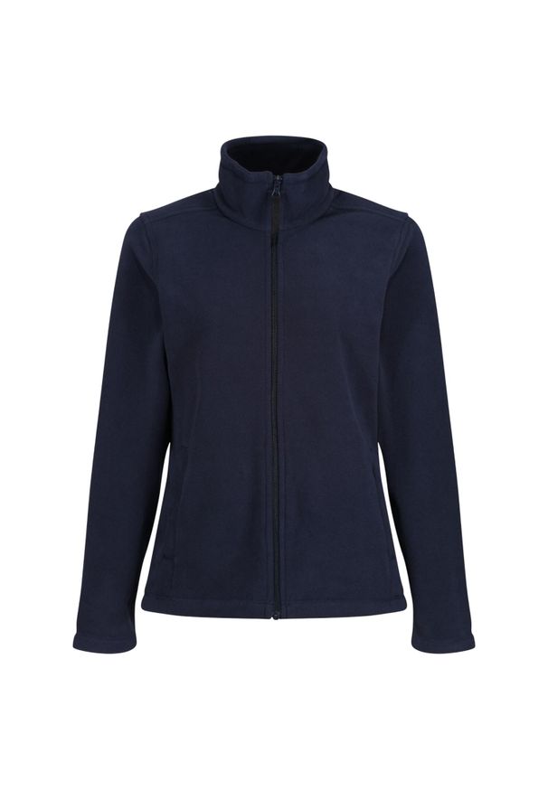 Regatta - Damska Bluza Polarowa Micro Z Pełnym Zamkiem Błyskawicznym. Kolor: zielony, niebieski, wielokolorowy. Materiał: polar. Sezon: zima. Styl: sportowy. Sport: turystyka piesza