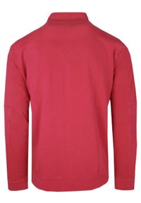 Wygodna Bluza na Zamek - Pioneer - Czerwona. Okazja: na co dzień. Kolor: czerwony. Materiał: bawełna, poliester. Styl: casual, sportowy #2