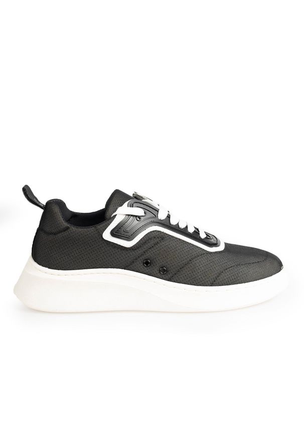 Baldinini Sneakersy | UE0407P00VECT | Sne U Vectra | Mężczyzna | Czarny, Biały. Kolor: czarny, biały, wielokolorowy. Materiał: materiał, skóra