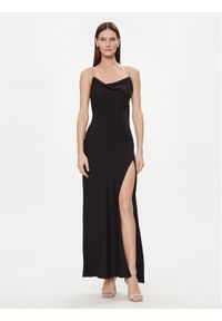 Nissa Sukienka wieczorowa RS14746 Czarny Slim Fit. Kolor: czarny. Materiał: syntetyk. Styl: wizytowy #1