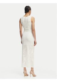 Guess Sukienka codzienna W6GKAX Z0981 Kremowy Slim Fit. Okazja: na co dzień. Kolor: kremowy. Materiał: wiskoza. Typ sukienki: proste. Styl: casual #4