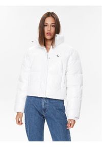 Calvin Klein Jeans Kurtka puchowa J20J222710 Biały Regular Fit. Kolor: biały. Materiał: puch, syntetyk