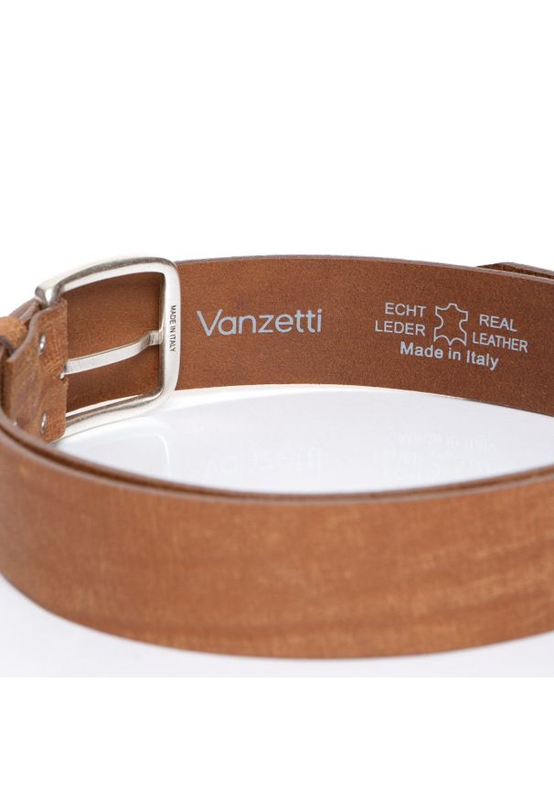 Vanzetti - VANZETTI PASEK SKÓRZANY SOPO-VAN982 645 40 mm Ledergürtel. Materiał: skóra. Wzór: paski. Styl: klasyczny