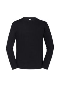 FRUIT OF THE LOOM - Koszulka Z Długim Rękawem Unisex Dla Dorosłych Iconic 195. Kolor: czarny. Długość rękawa: długi rękaw. Długość: długie