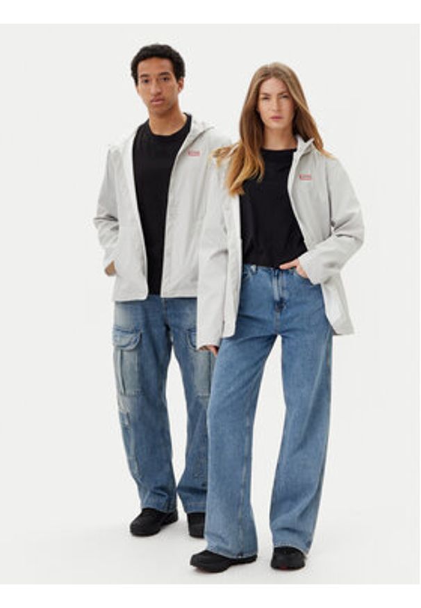 Hunter Kurtka przeciwdeszczowa Izzy Unisex HARU0012251 Szary Regular Fit. Kolor: szary. Materiał: syntetyk