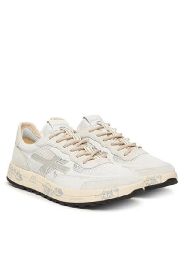 Premiata Sneakersy Nous Var 8106 Biały. Kolor: biały. Materiał: skóra, zamsz