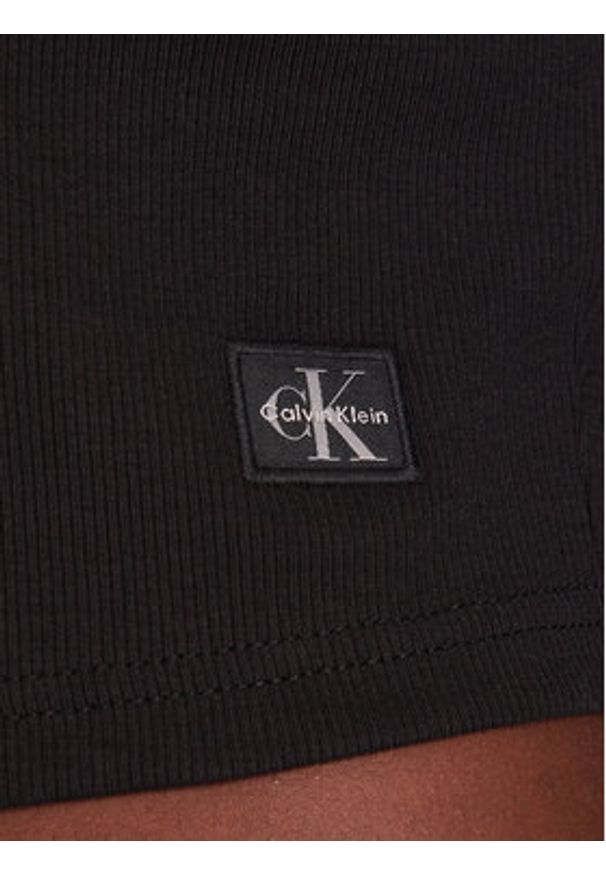 Calvin Klein Jeans Kardigan LV047C204G Czarny Regular Fit. Kolor: czarny. Materiał: bawełna