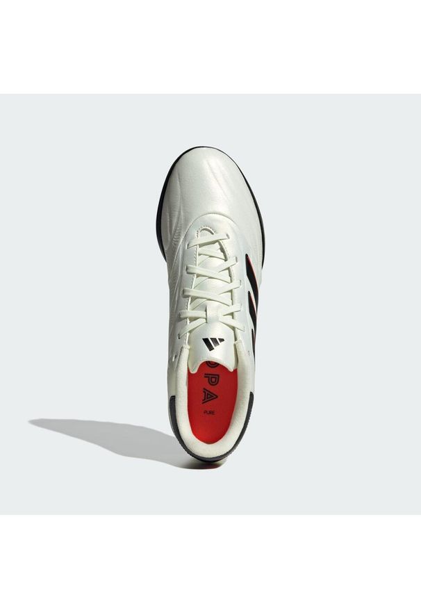 Adidas - Buty Copa Pure II League TF. Kolor: biały, czerwony, wielokolorowy, czarny. Materiał: materiał, skóra
