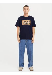 Jack & Jones - Jack&Jones T-Shirt Colton 12268439 Granatowy Standard Fit. Kolor: niebieski. Materiał: bawełna #4