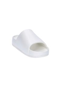 Klapki męskie Nike Calm Slide. Zapięcie: bez zapięcia. Kolor: biały. Materiał: syntetyk, materiał. Szerokość cholewki: normalna. Sport: turystyka piesza, pływanie, fitness