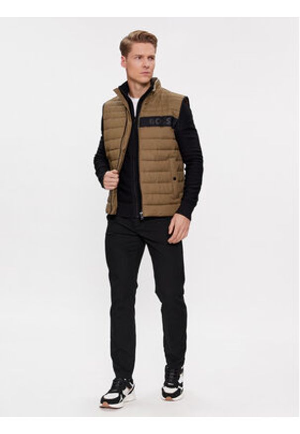 BOSS - Boss Kamizelka Darolan 50464300 Brązowy Regular Fit. Kolor: brązowy. Materiał: syntetyk