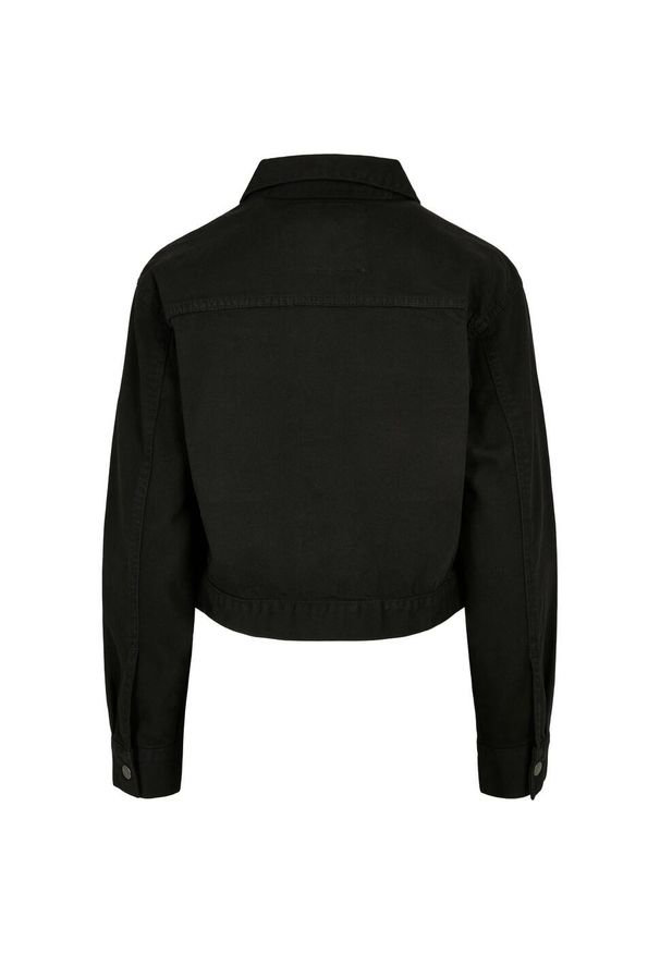 Urban Classics - Damska Kurtka Dżinsowa Przycięta Boxy Jacket. Kolor: czarny