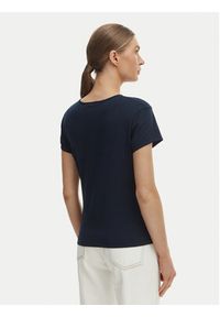 TOMMY HILFIGER - Tommy Hilfiger T-Shirt WW0WW48710 Granatowy Slim Fit. Kolor: niebieski. Materiał: bawełna #5