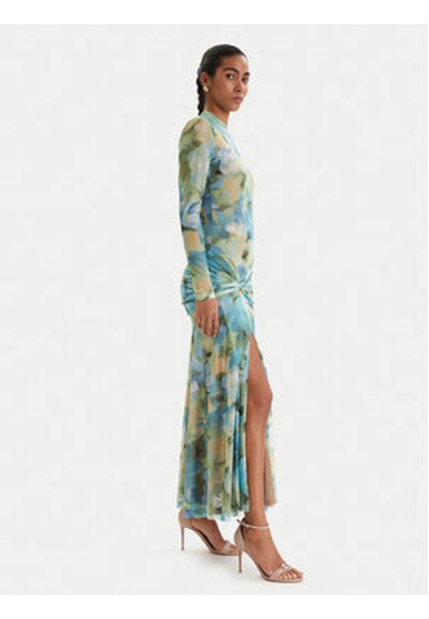 BARDOT - Bardot Sukienka letnia Lea 60243DB1 Zielony Slim Fit. Kolor: zielony. Materiał: syntetyk. Sezon: lato