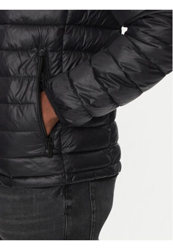 Karl Lagerfeld - KARL LAGERFELD Kurtka przejściowa 505710 500590 Czarny Regular Fit. Typ kołnierza: dekolt w karo. Kolor: czarny. Materiał: syntetyk