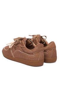 Nokwol Sneakersy August Beżowy. Kolor: beżowy. Materiał: zamsz, skóra #4