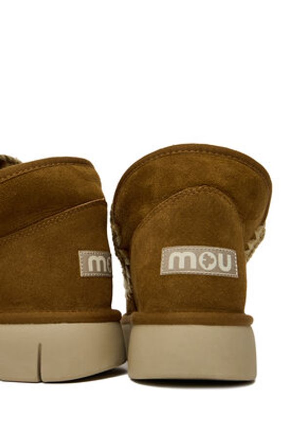 Mou Śniegowce MU.FW531009A Brązowy. Kolor: brązowy. Materiał: skóra, zamsz