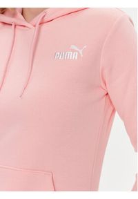 Puma Bluza Ess+ Embroidery 670004 Różowy Regular Fit. Kolor: różowy. Materiał: syntetyk, bawełna