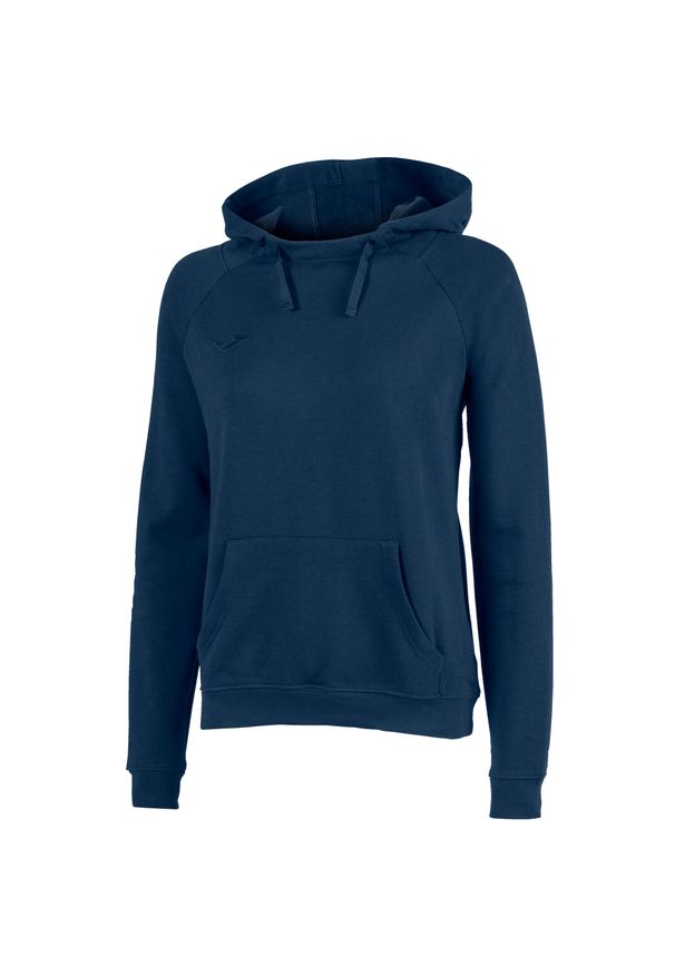 Bluza fitness damska Joma Atenas II z kapturem. Typ kołnierza: kaptur. Kolor: niebieski. Sport: fitness