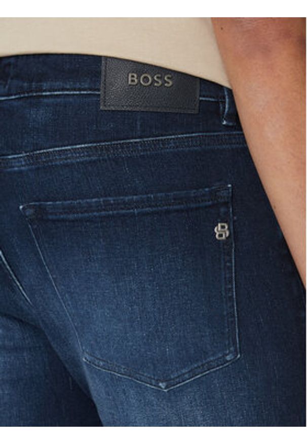 BOSS Jeansy H-Delaware 50538548 Granatowy Slim Fit. Kolor: niebieski