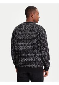 Karl Lagerfeld - KARL LAGERFELD Bluza 705109 553910 Czarny Regular Fit. Typ kołnierza: dekolt w karo. Kolor: czarny. Materiał: bawełna #3