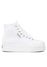 Superga Sneakersy Hi Top 2708 S41273W Biały. Kolor: biały. Materiał: materiał