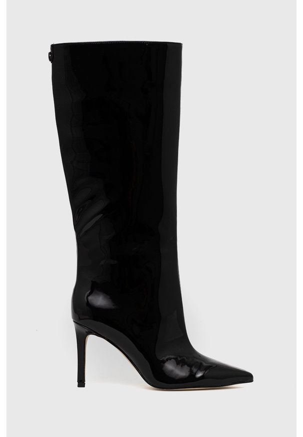 Guess kozaki Dayton2 damskie kolor czarny na szpilce. Kolor: czarny. Szerokość cholewki: normalna. Obcas: na szpilce. Wysokość obcasa: średni