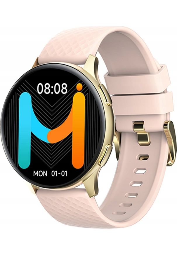 NoName - IMIKI - SMART WATCH IMIKI KW66PRO GOLD-PINK. Rodzaj zegarka: smartwatch