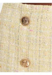 Elisabetta Franchi Spódnica mini GO-116-52E2-V420 Żółty Regular Fit. Kolor: żółty. Materiał: bawełna #3