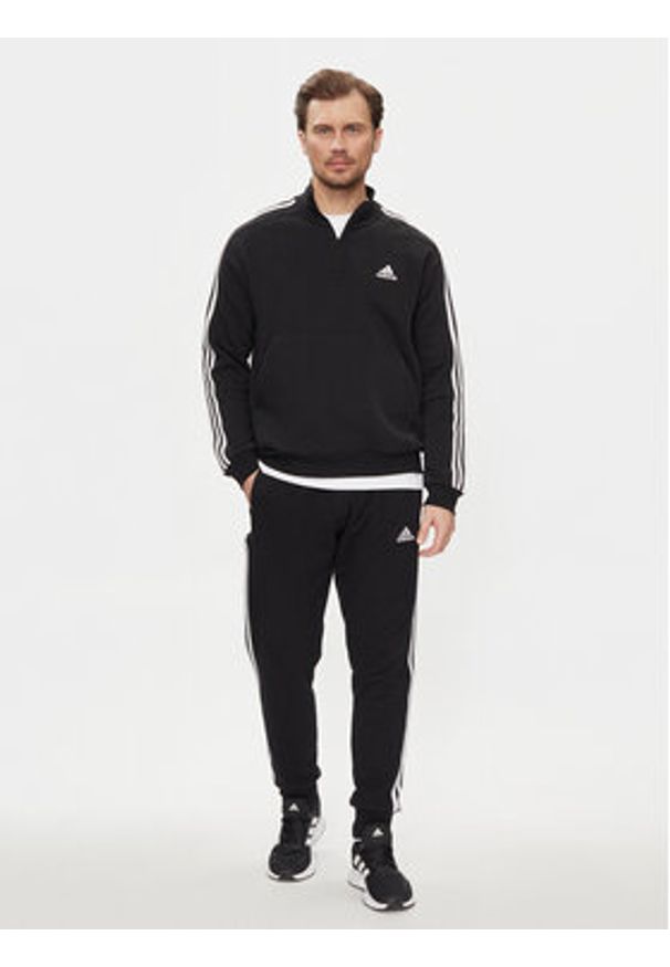 Adidas - adidas Bluza HZ6235 Czarny Regular Fit. Kolor: czarny. Materiał: bawełna