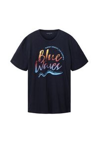 Tom Tailor T-Shirt 1036322 Granatowy Regular Fit. Kolor: niebieski. Materiał: bawełna #3