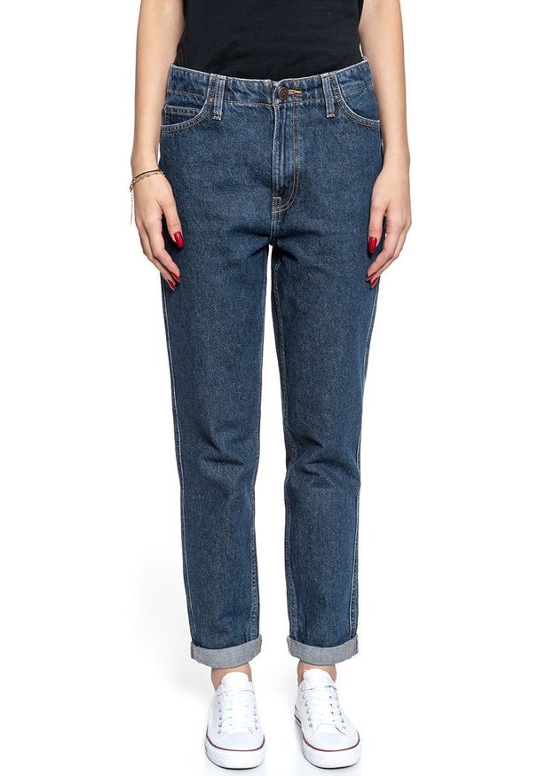 Lee - SPODNIE DAMSKIE LEE TAILORED MOM DARK WORN L31IRDEP 112107151